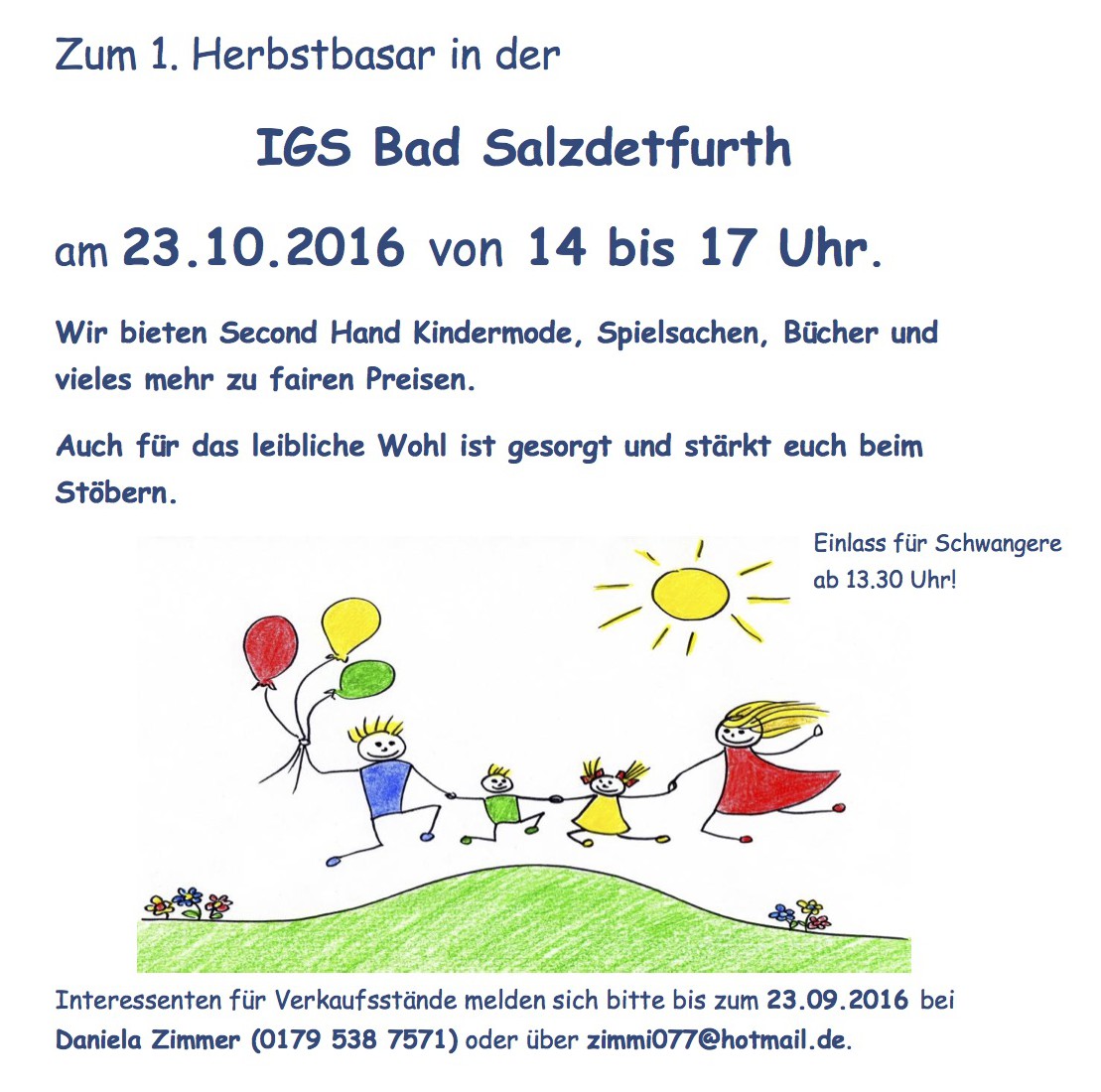 Flyer Herbstbasar 2016